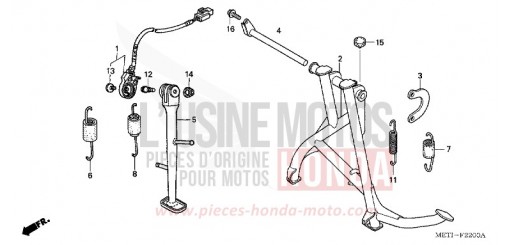 BEQUILLE CBF500A6 de 2006